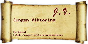 Jungen Viktorina névjegykártya